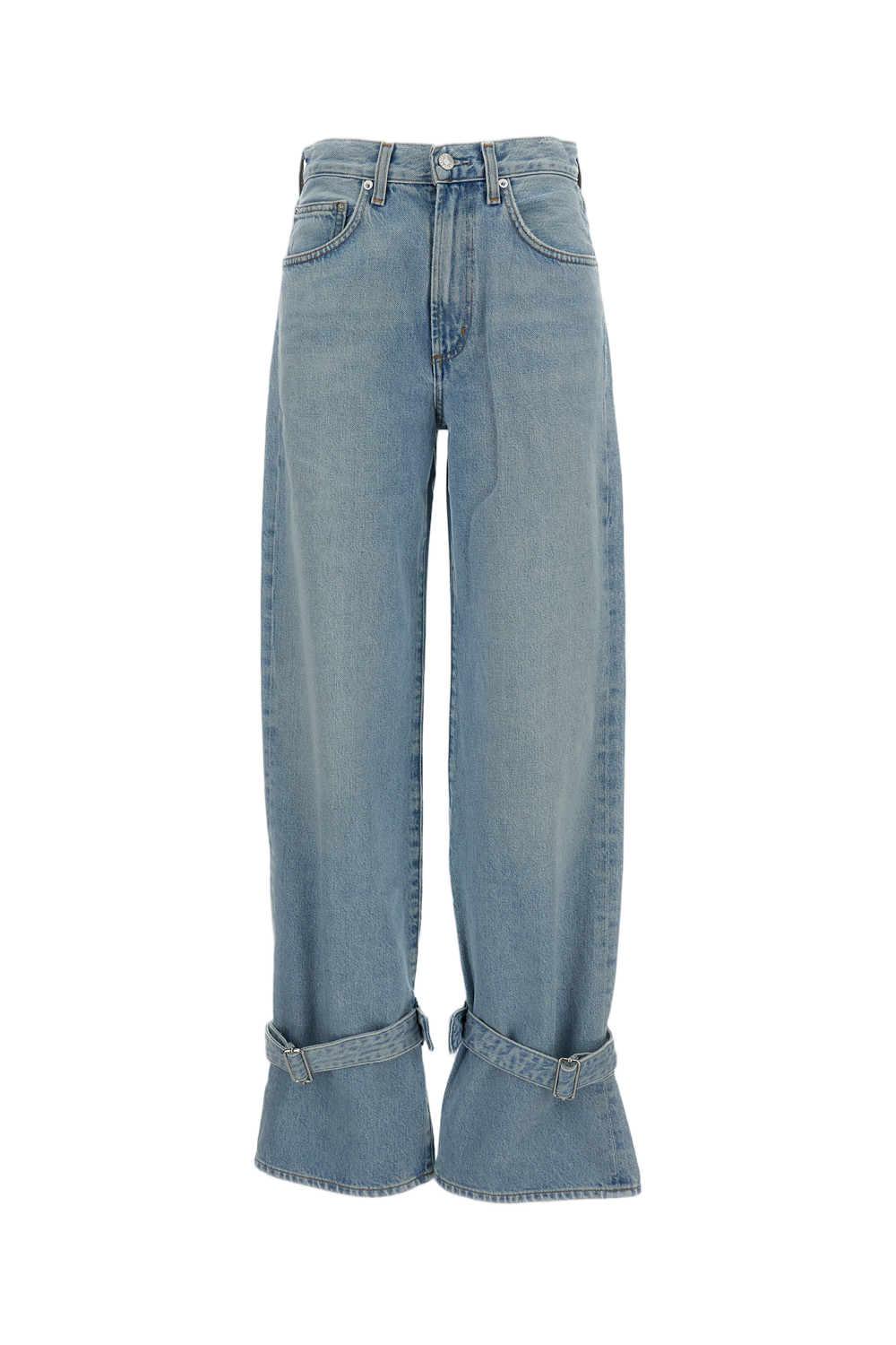 Jeans With Cinched Hem