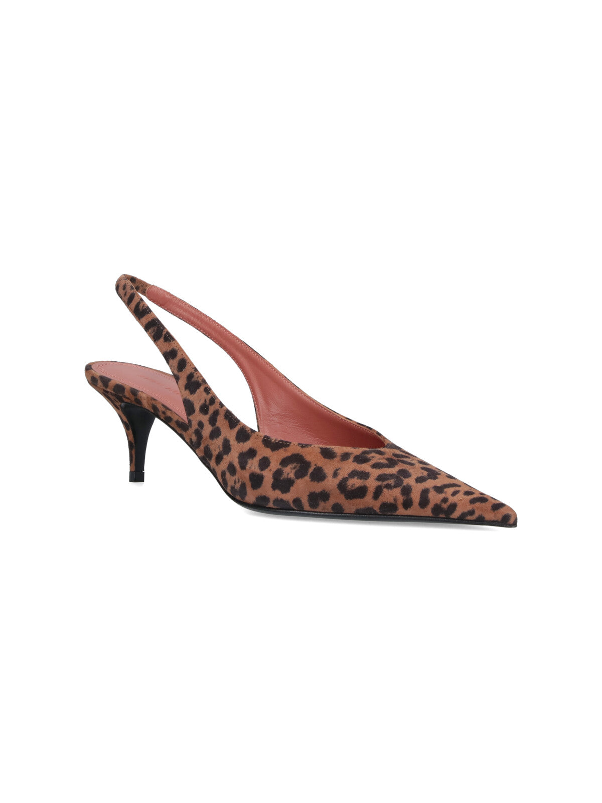 "Anok" Slingback Pumps, In Brown Calfskin
