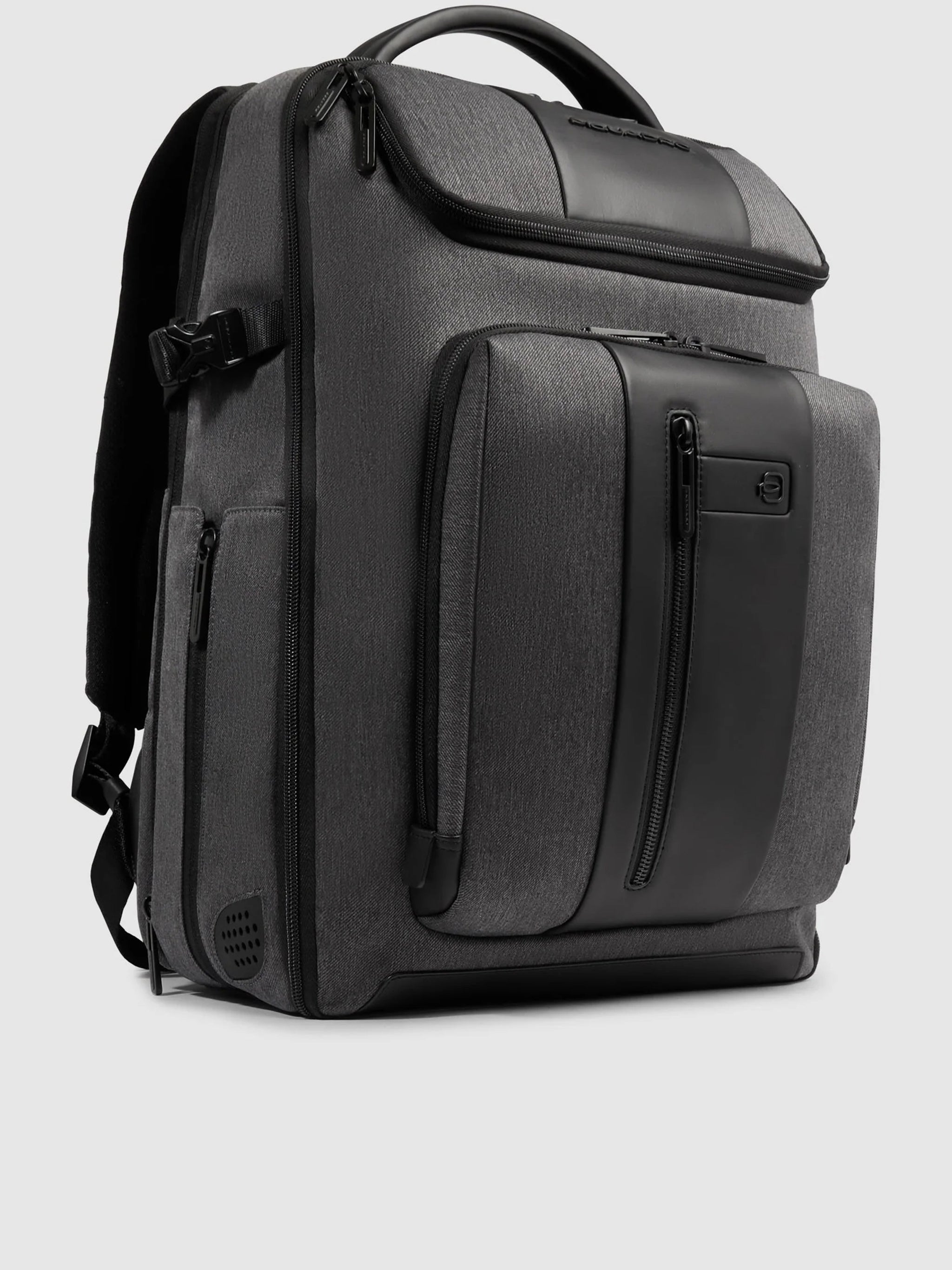 Dark Grey Structured Travel Backpack