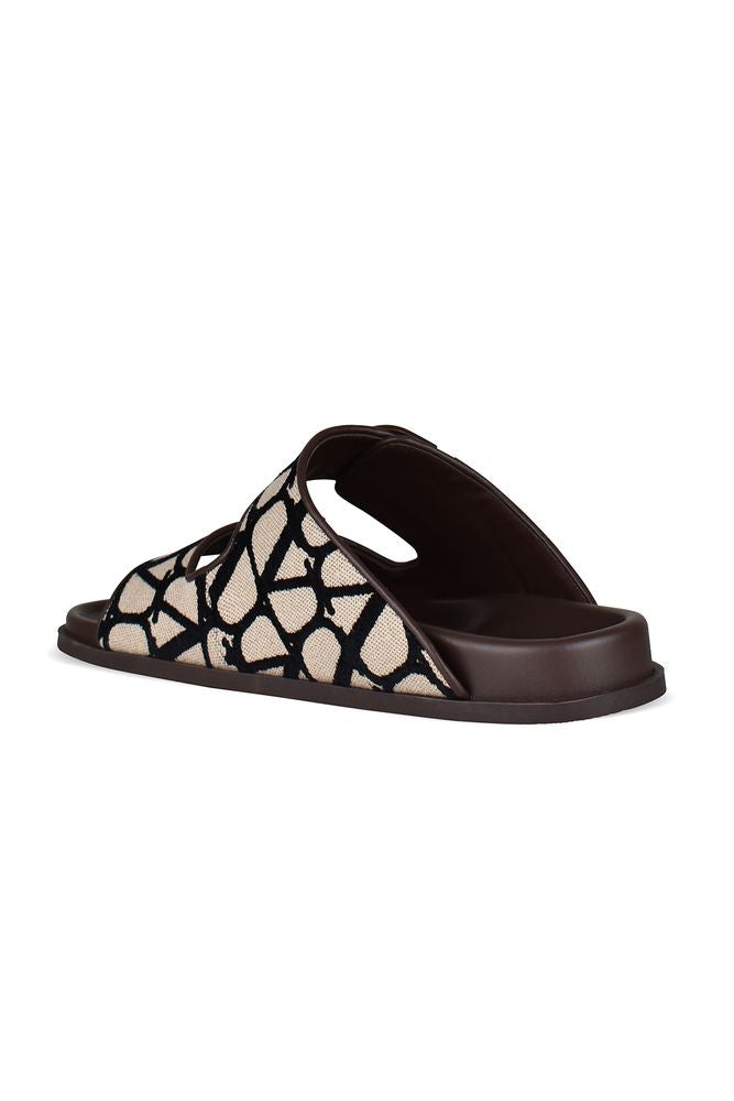 V Logo Sandals