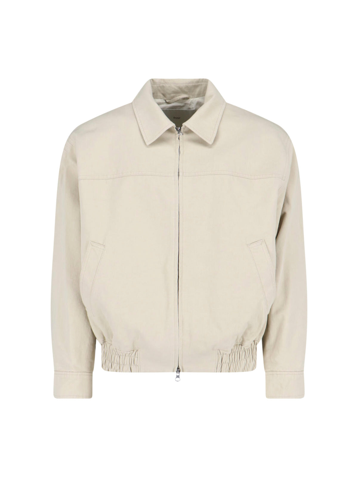 Gray Zip Bomber Jacket