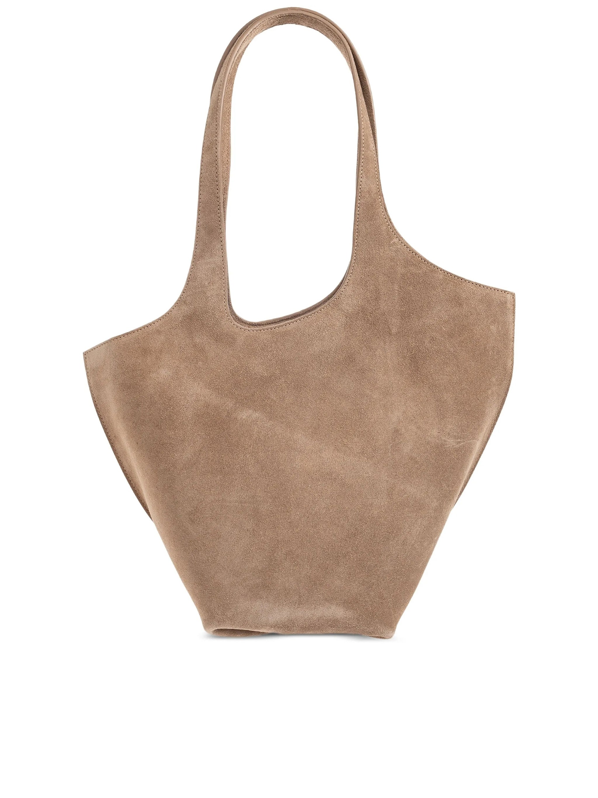 Suede La Scoop Medium Silhouette Tote Bag