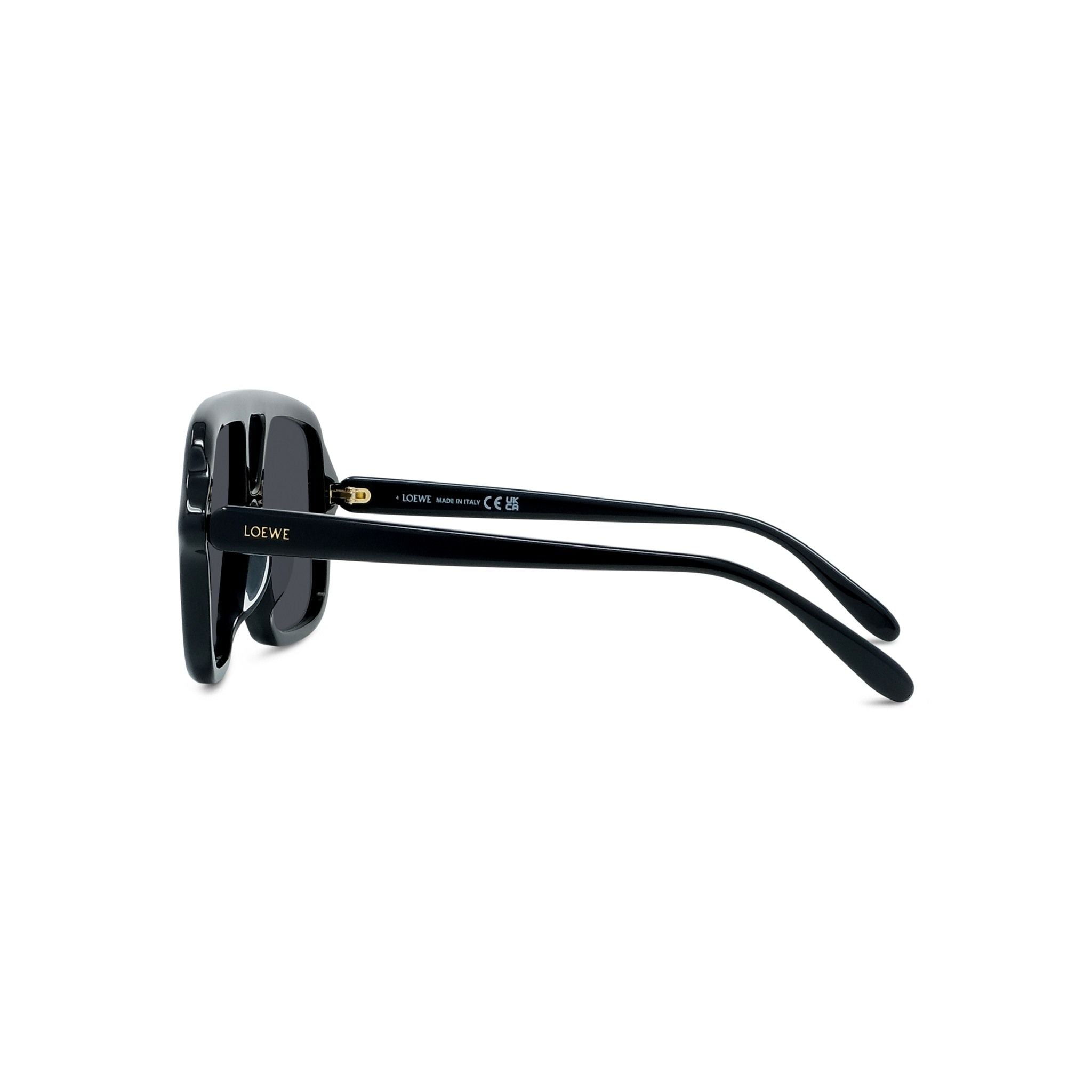 Black Lw40161U Oversized Square Sunglasses