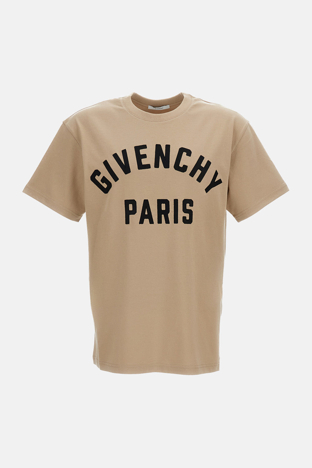 Embroidered Grosgrain Logo Crewneck T-Shirt