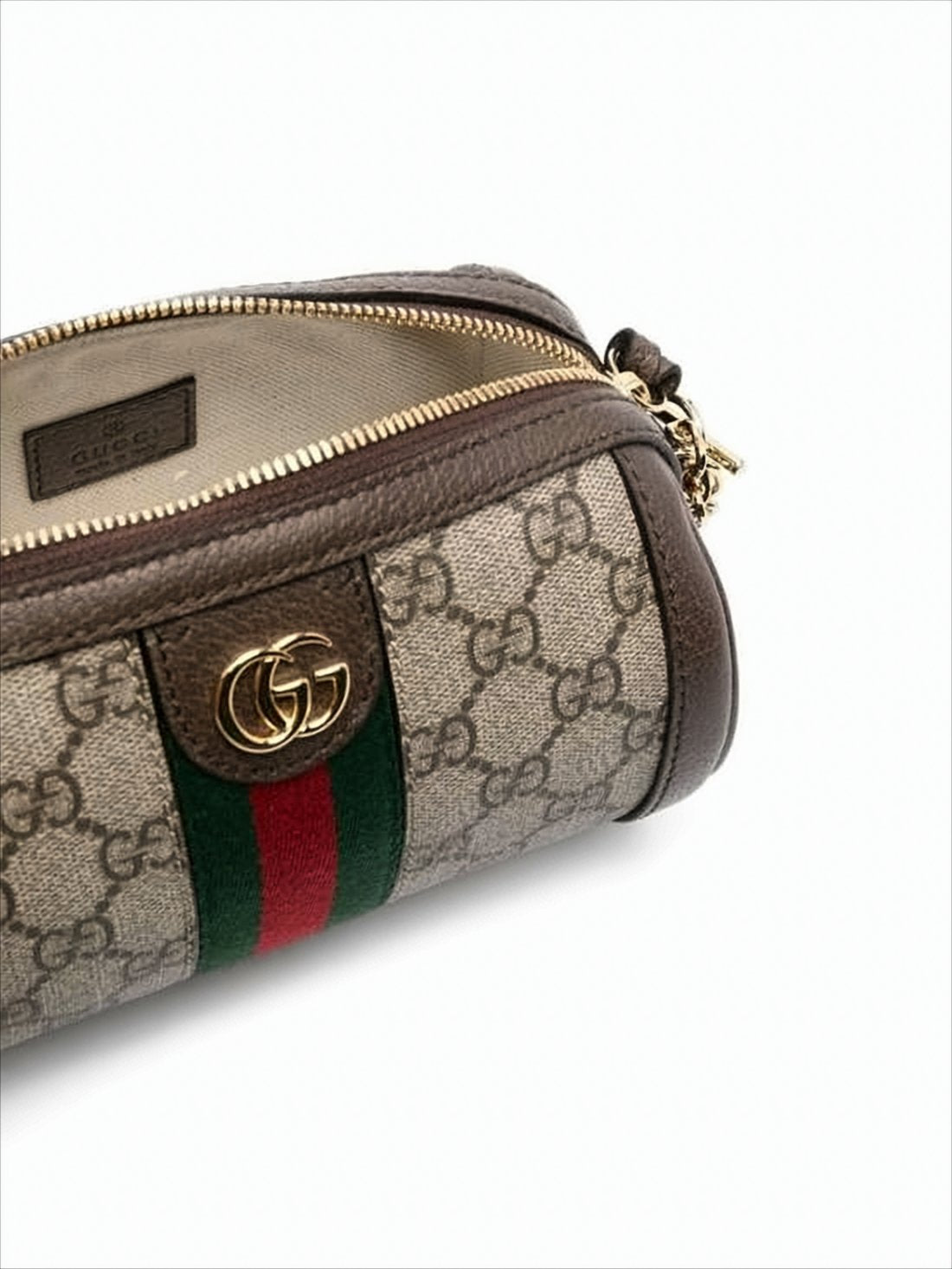 Cylindrical Canvas Shoulder Bag with Monogram