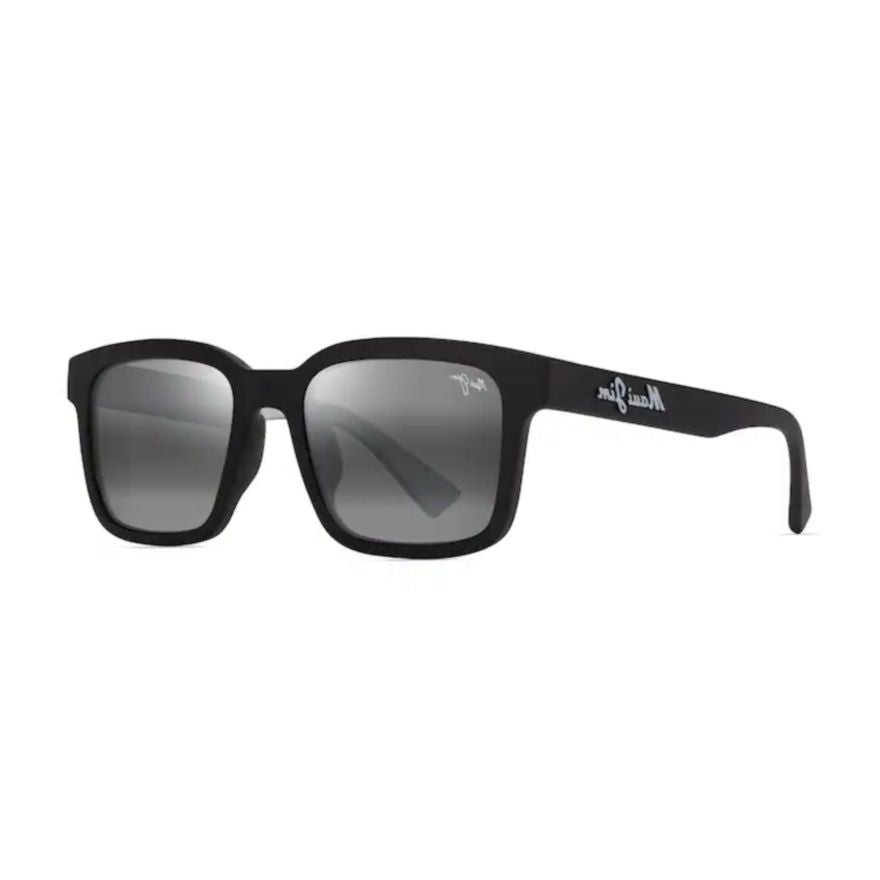 Opiopio Af Matte Black Rectangular Sunglasses with Gradient Lenses