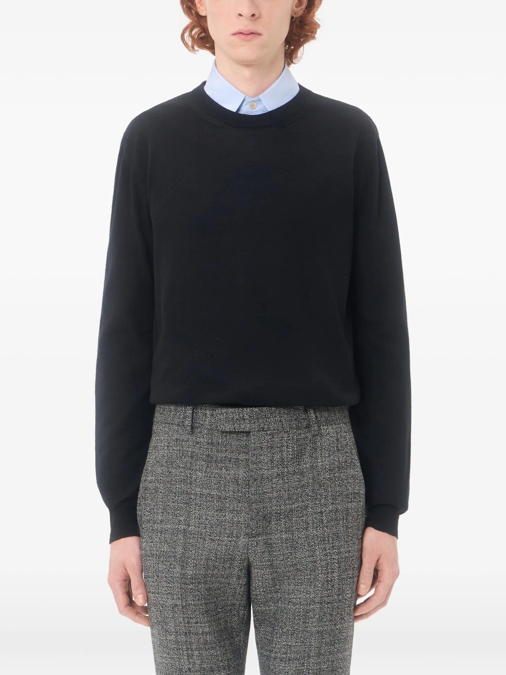 Black Vlogo Signature Wool Sweater