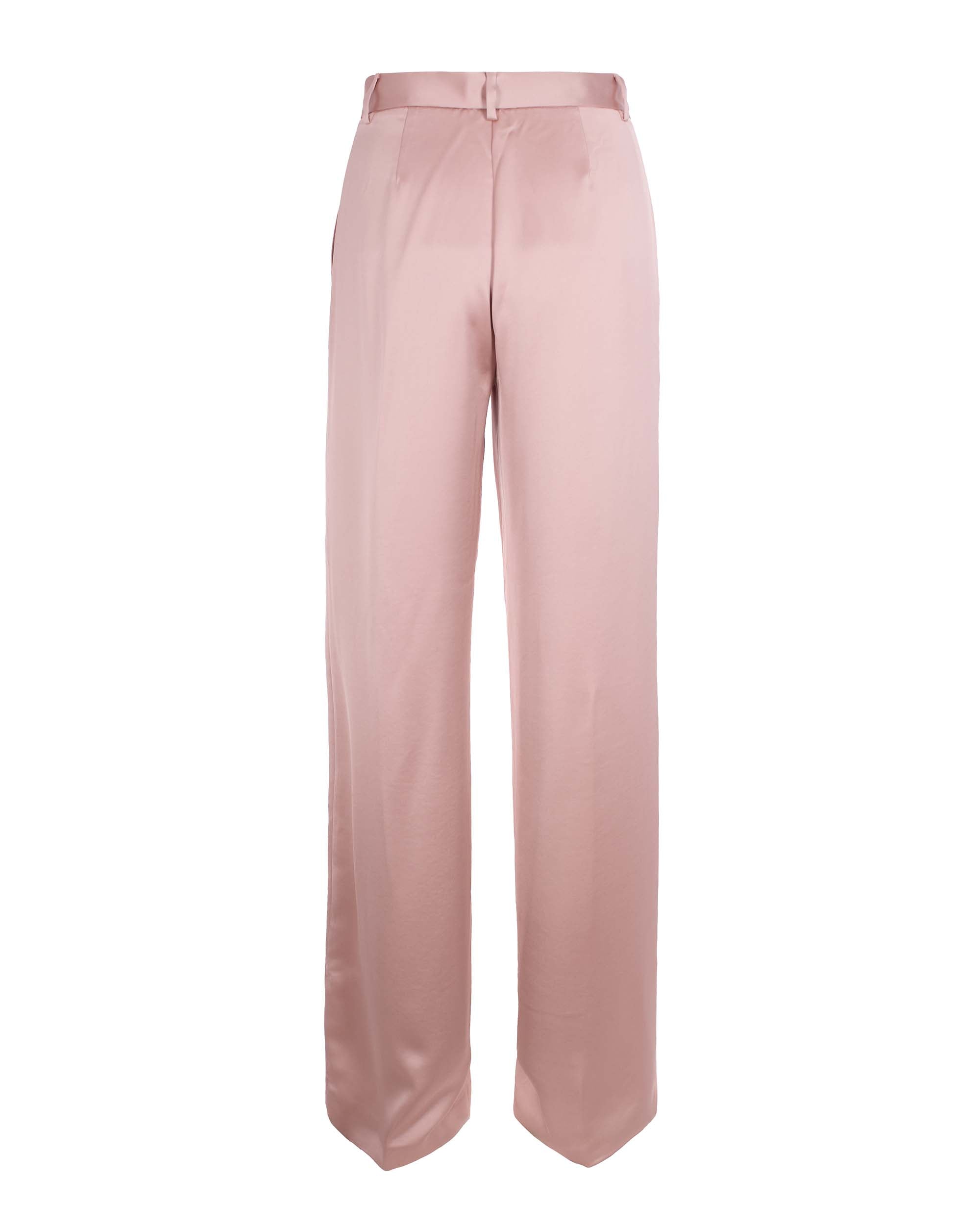 Wide-Leg Trousers With Front Pleats