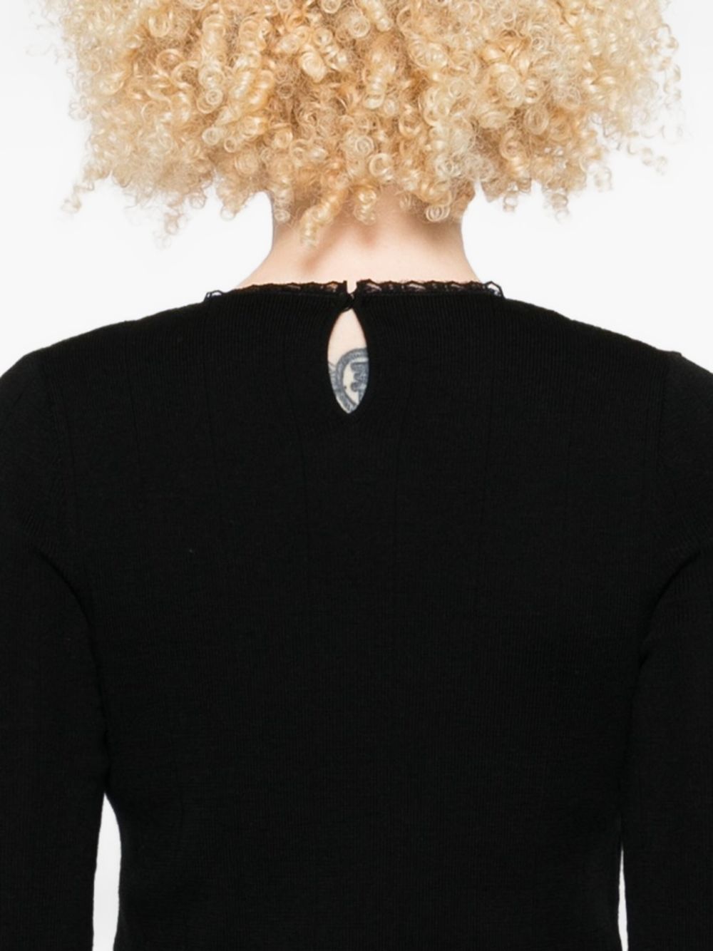 Ribbed Black Sweater