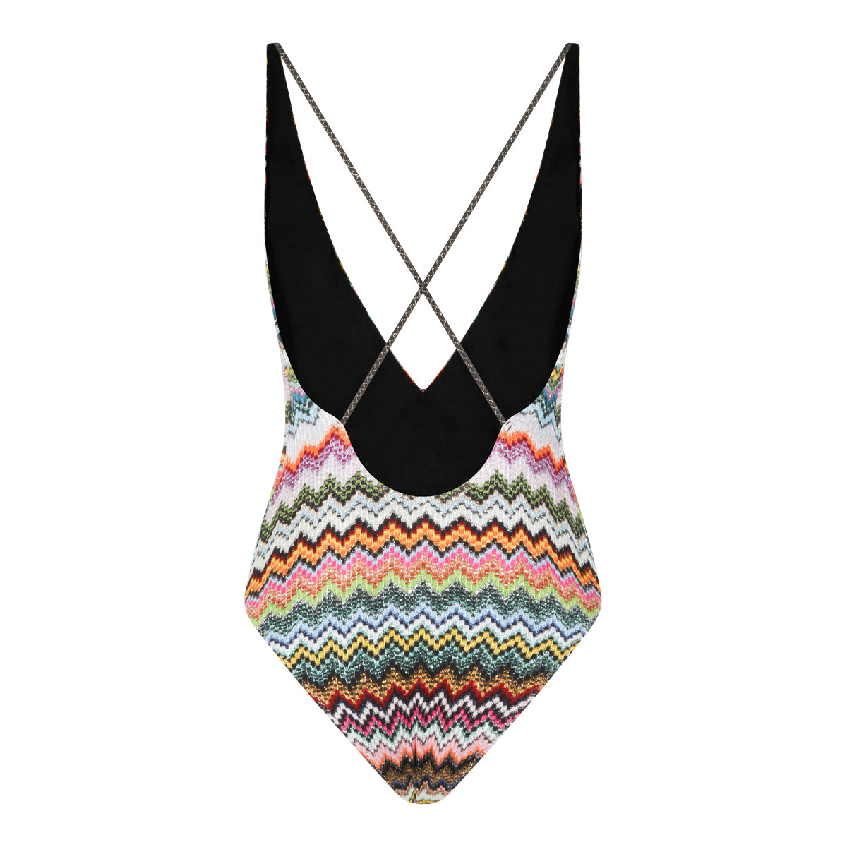 Zigzag Pattern One-Piece Swimsuit