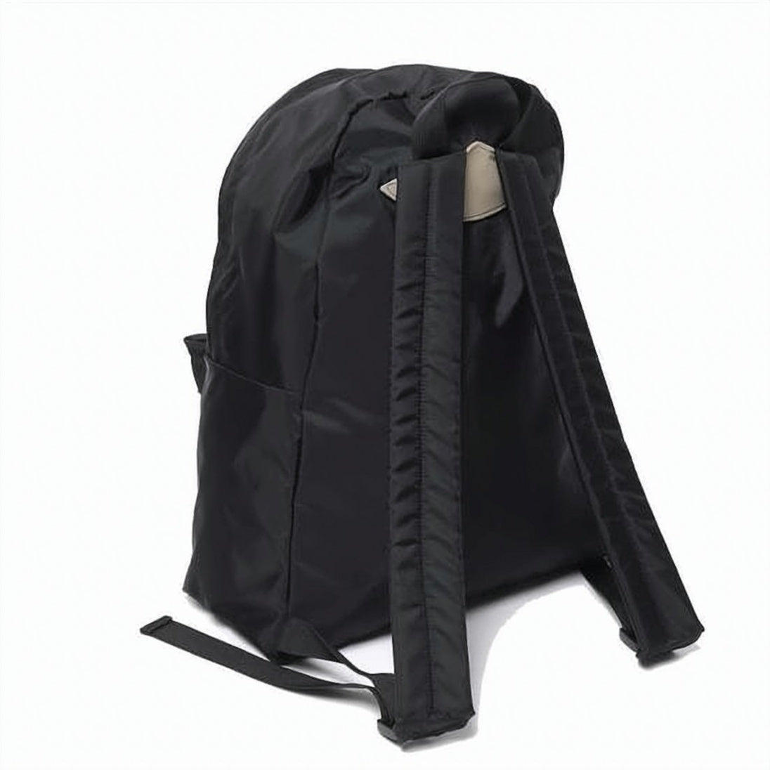Minimalist Black Nylon Backpack