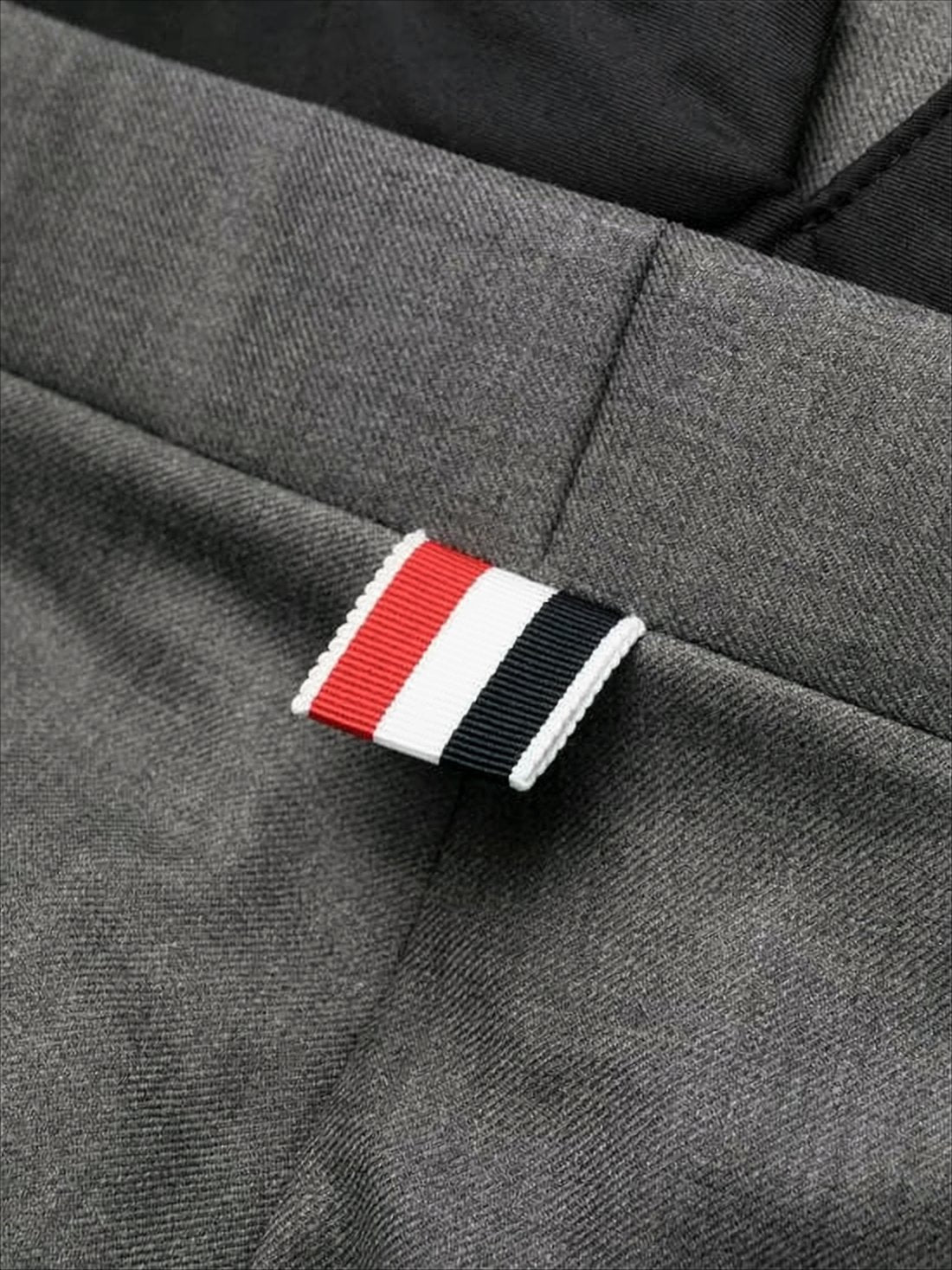 Tailored Grey Straight Pants with Rolled Cuffs