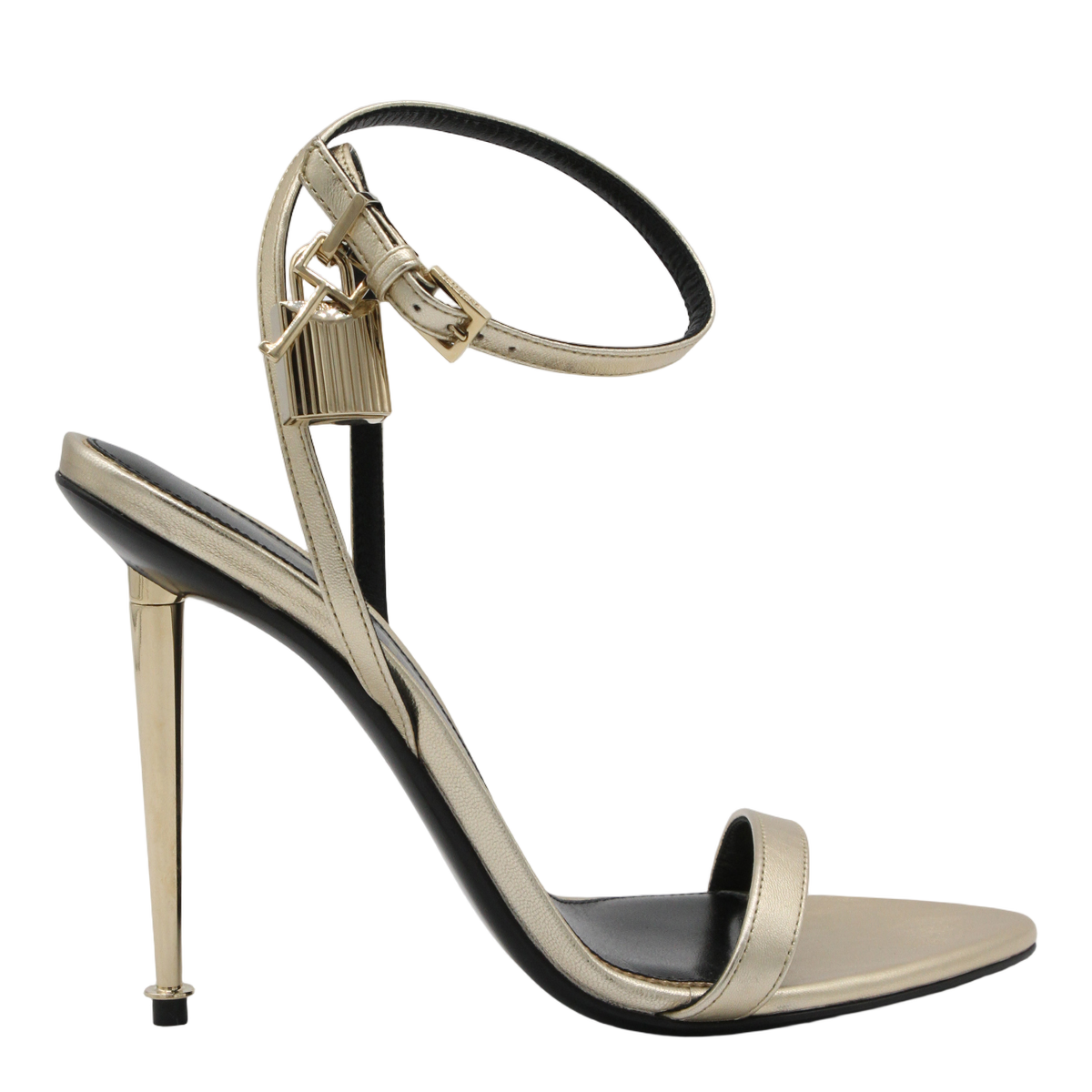 Metallic Gold Stiletto Sandals