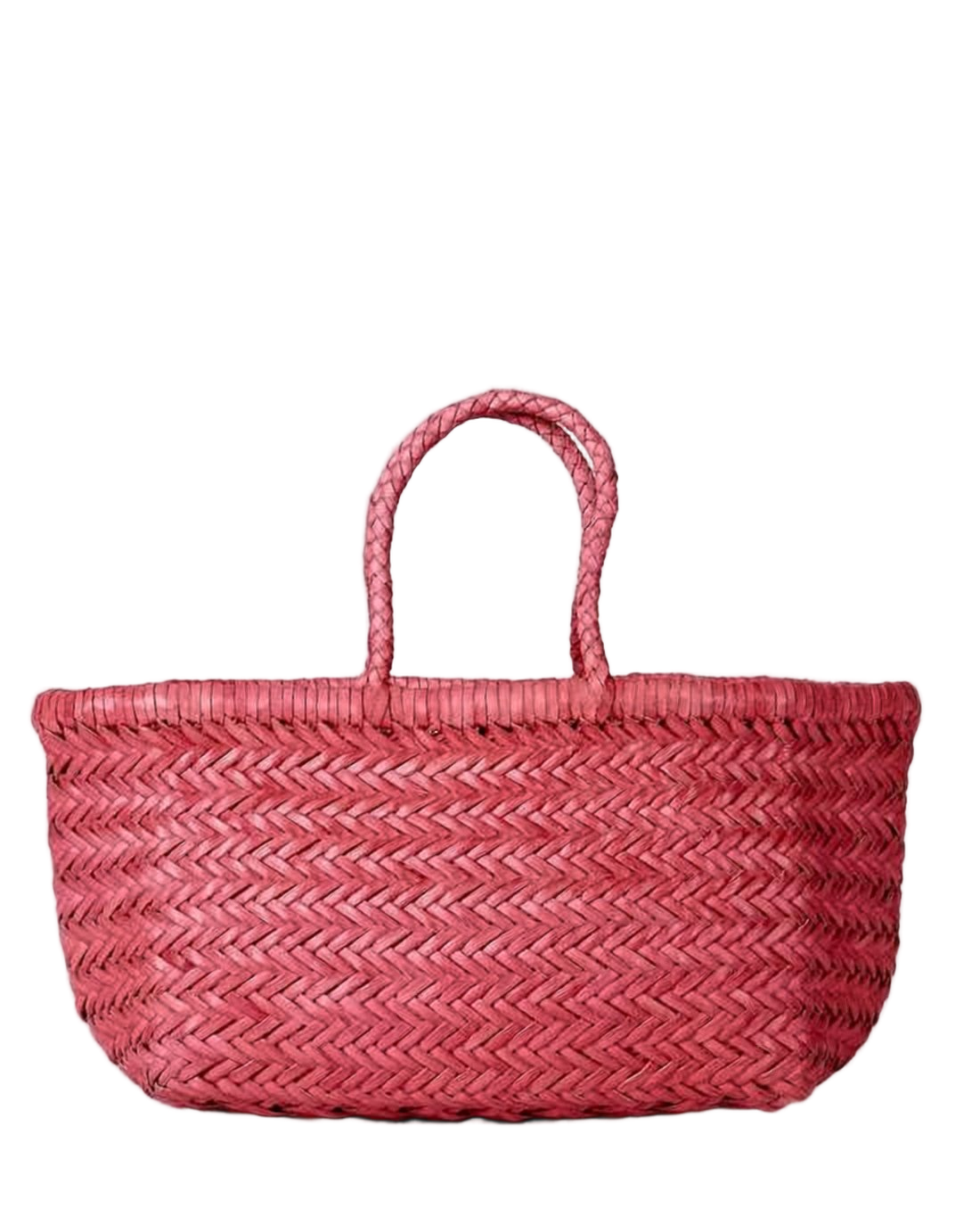 Mini Woven Tote Bag in Vibrant Buffalo Leather