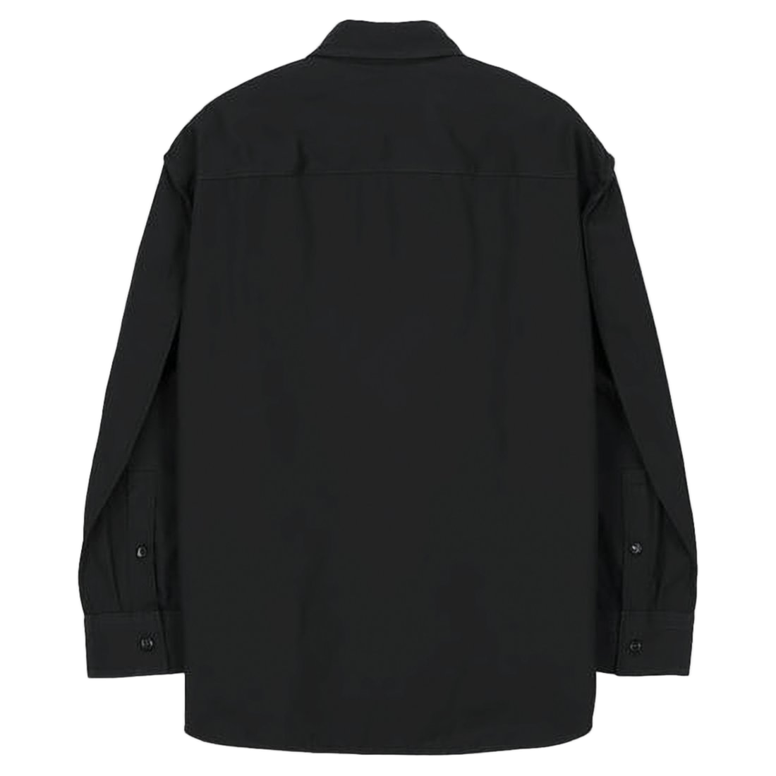 Long-Sleeve Cotton Shirt with Classic Collar