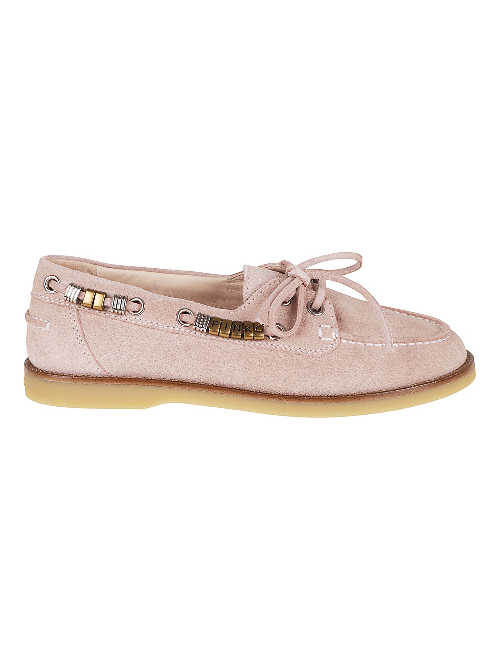 Nude Suede Leather Loafers