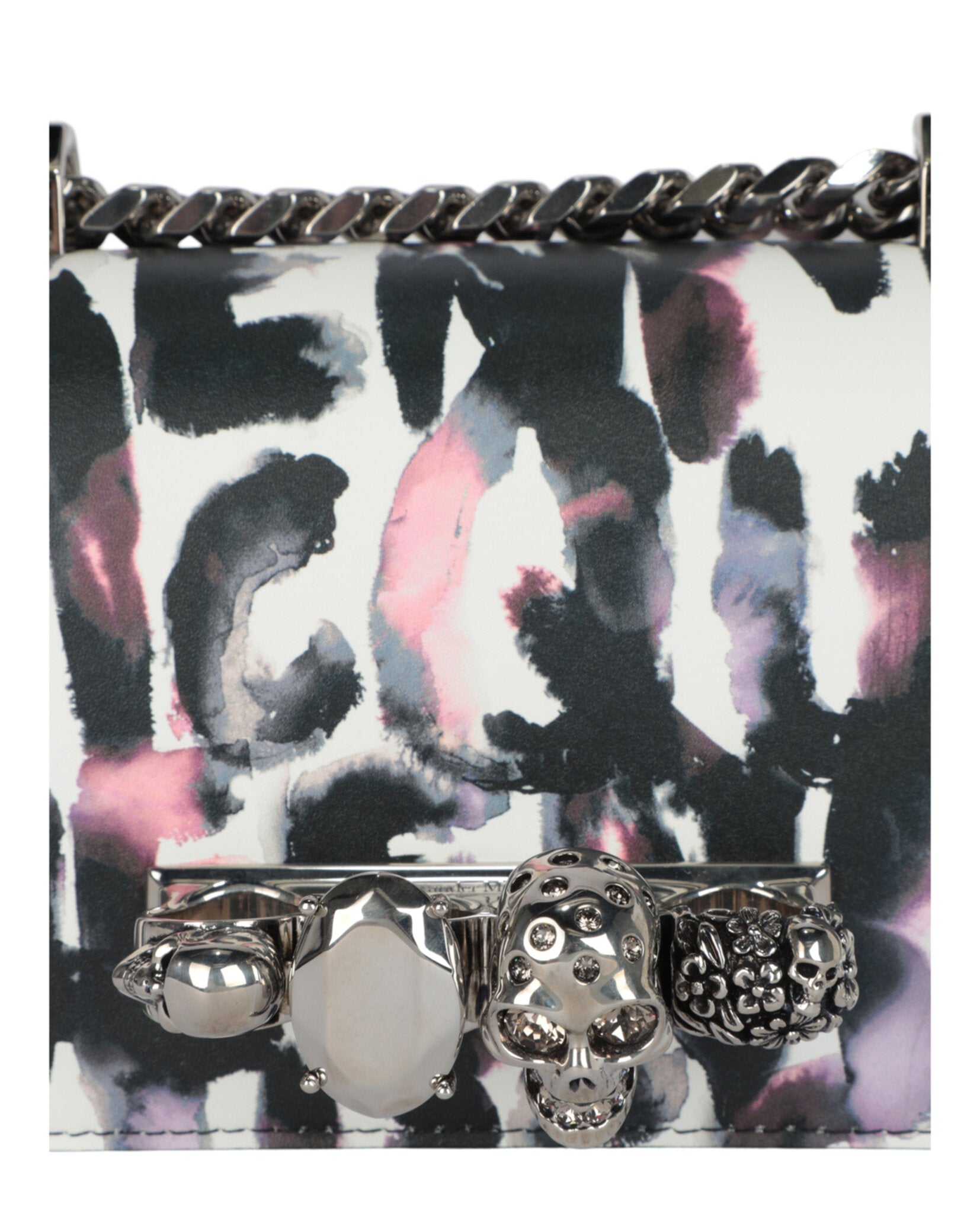 Watercolor Graffiti Jewelled Shoulder Bag