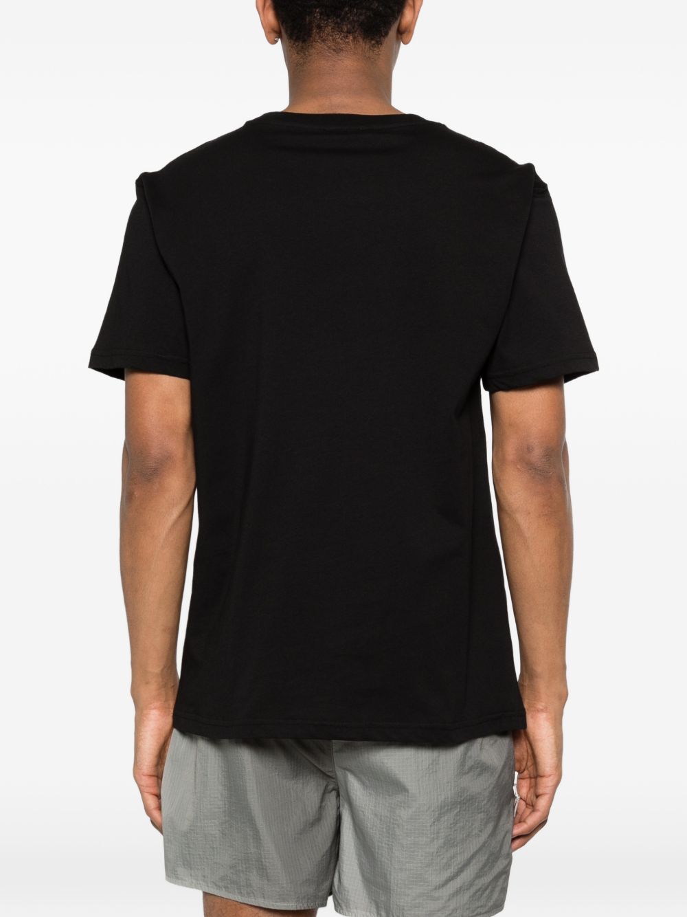 Black Cotton Logo T-Shirt