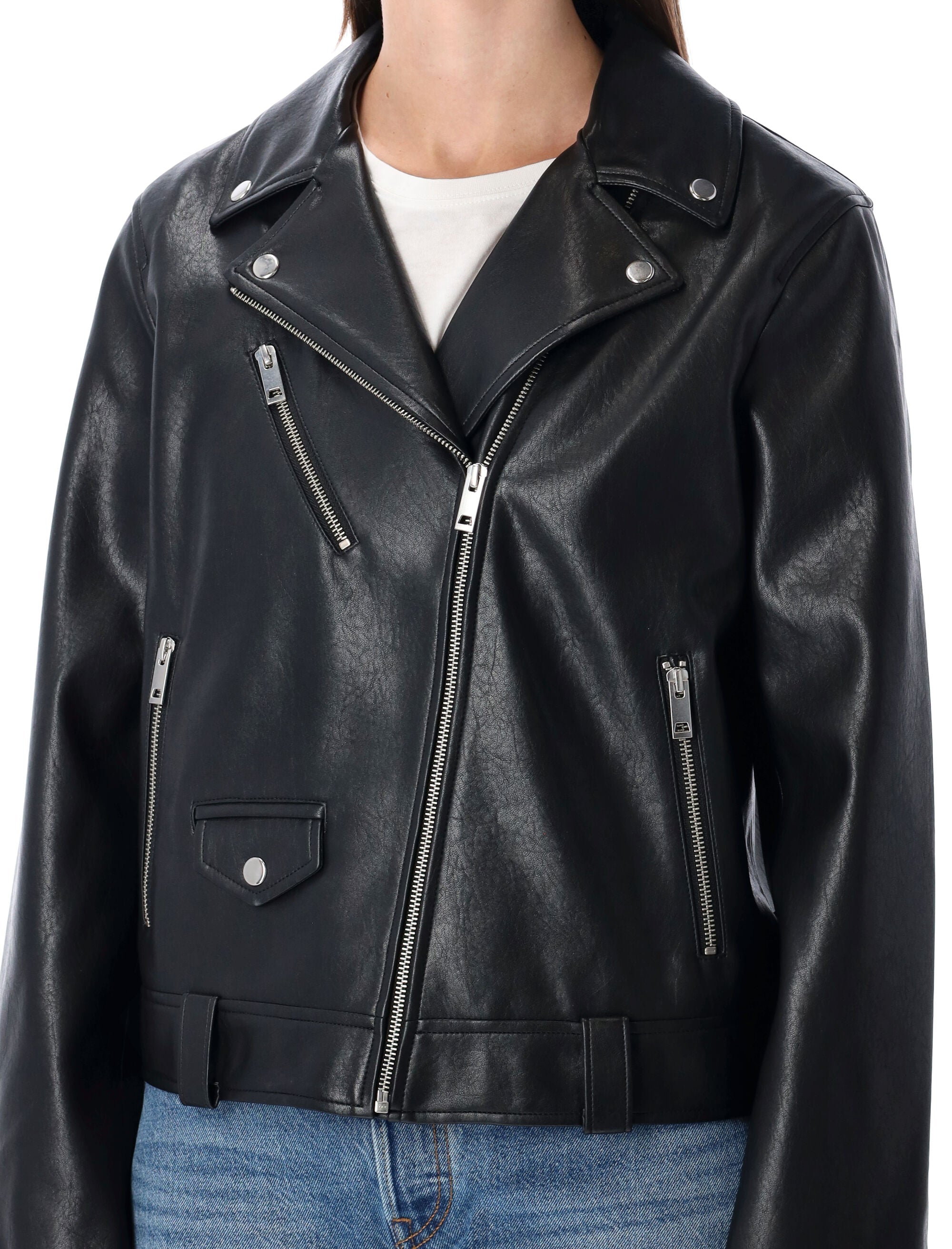 Levi’S Kendal Black Eco-Leather Moto Jacket