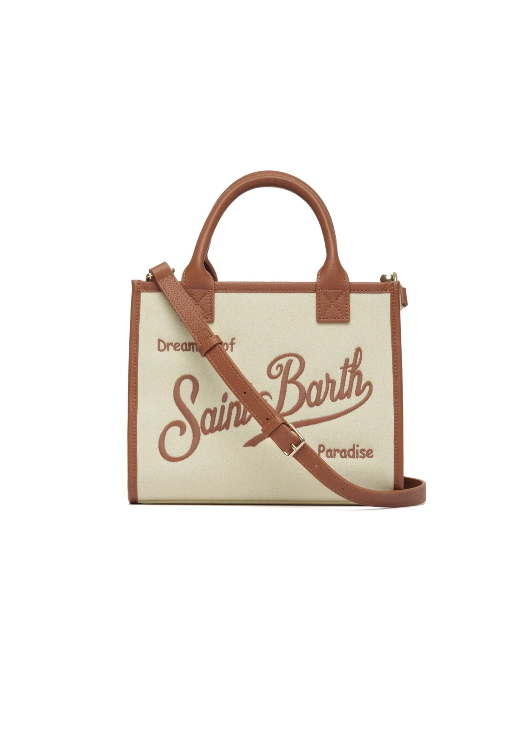 Rectangular Cream Canvas Tote Bag