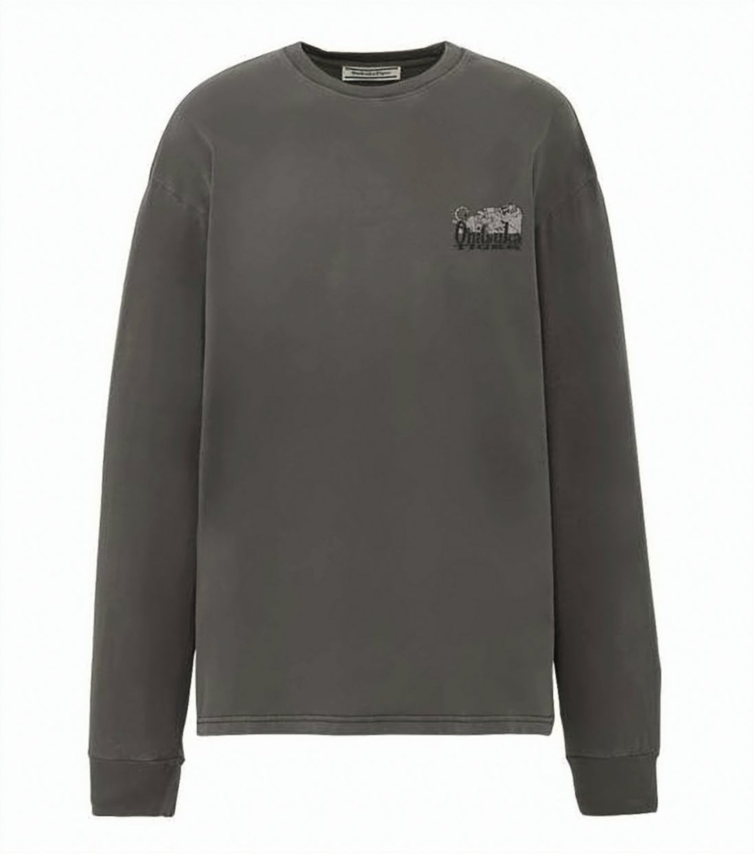 Muted Dark Grey Long-Sleeve T-Shirt