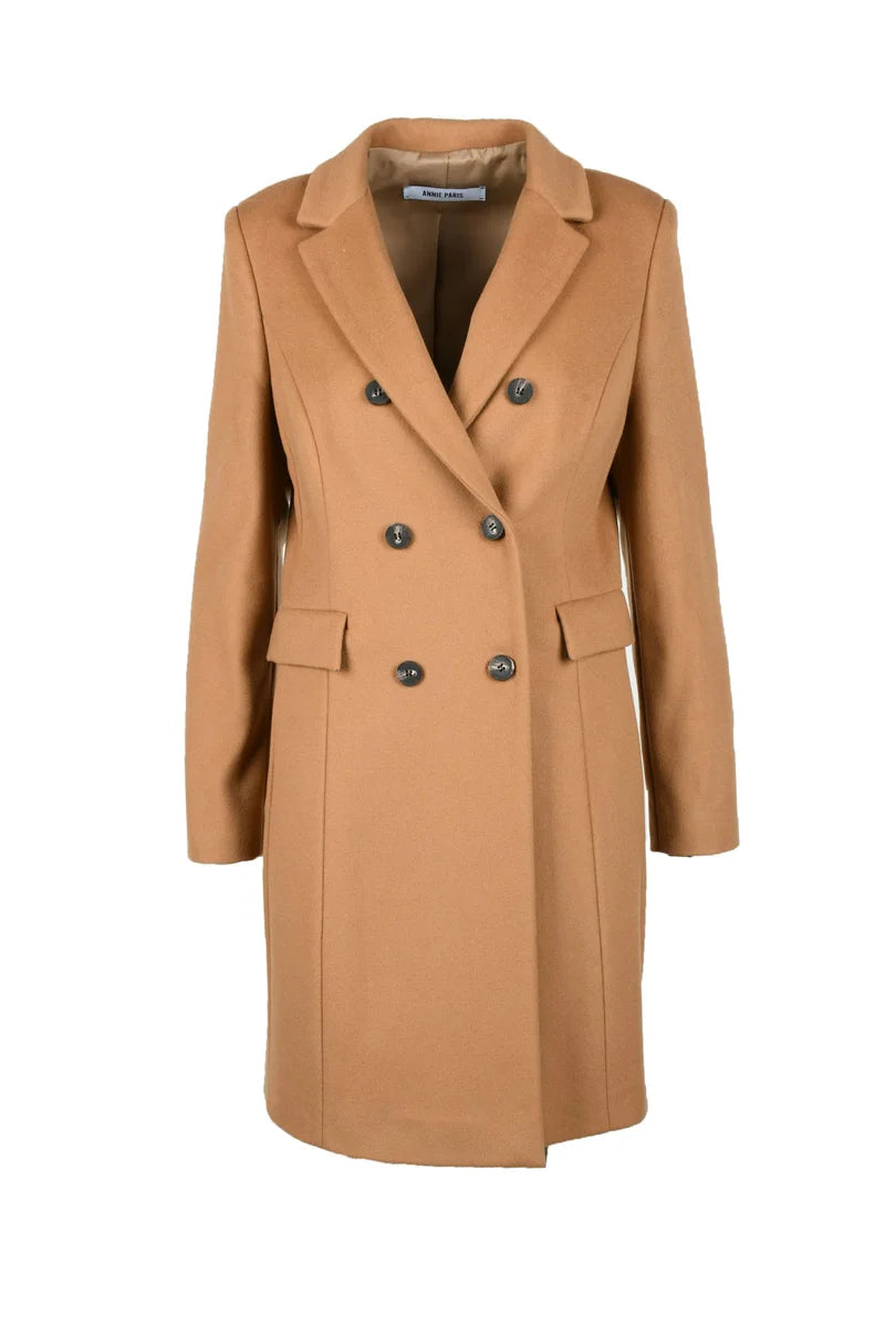 Wool and Cashmere Coat - Beige