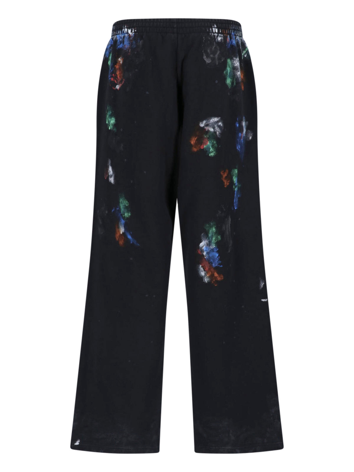 Black Painter’s Shirt Straight-Leg Pants