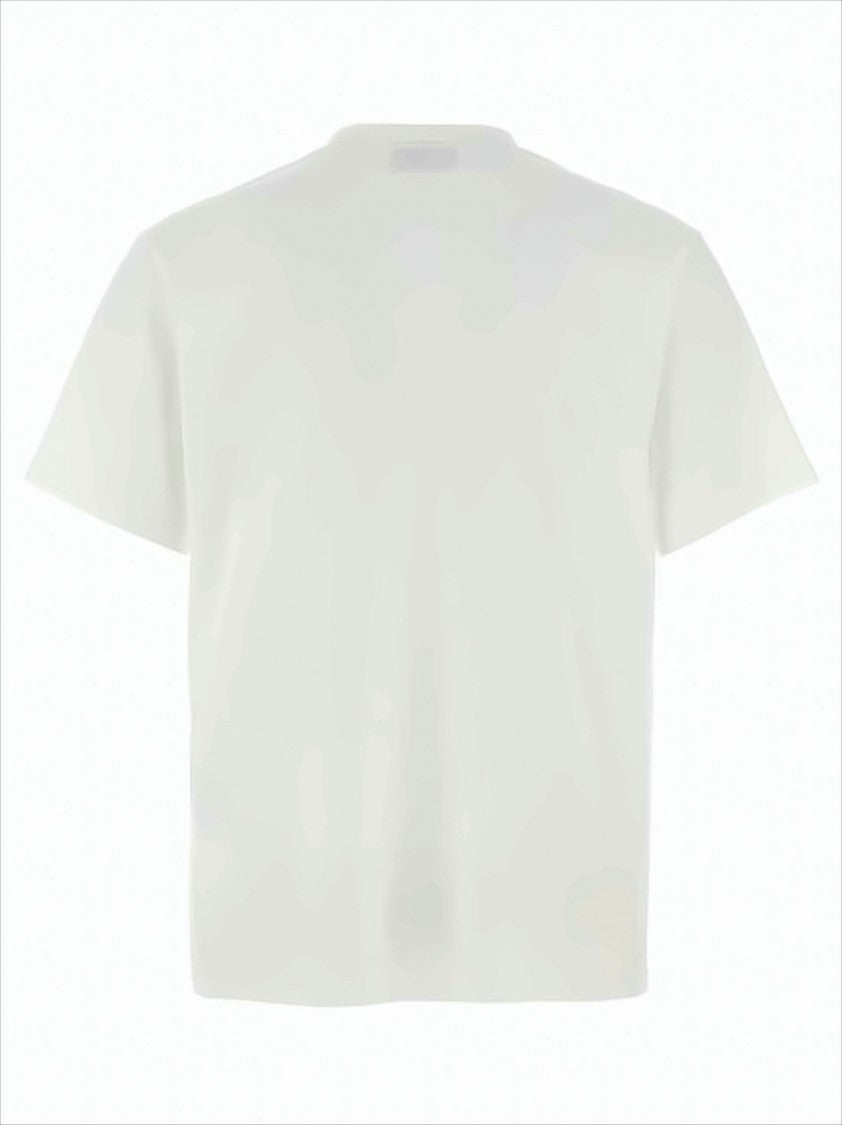 Boxy Crew Neck Cotton Tee with Minimalist Graphic