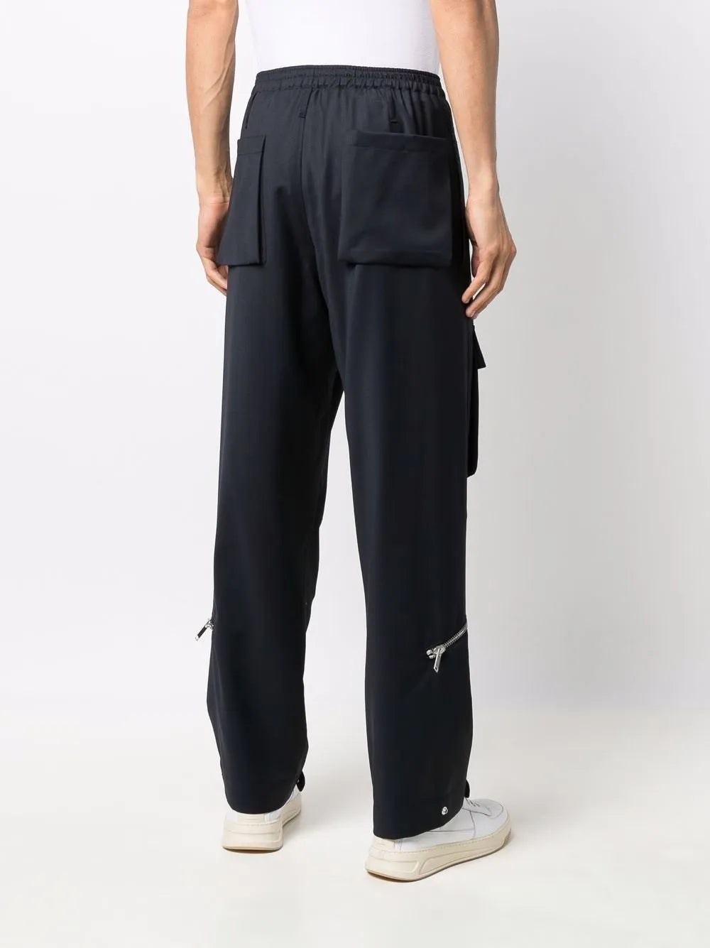 Straight Cut Neutrals Pants With Minimal Detailing