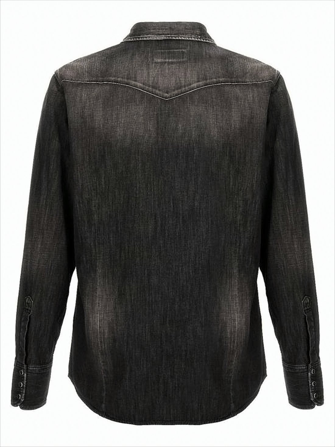 Faded Black Denim Shirt