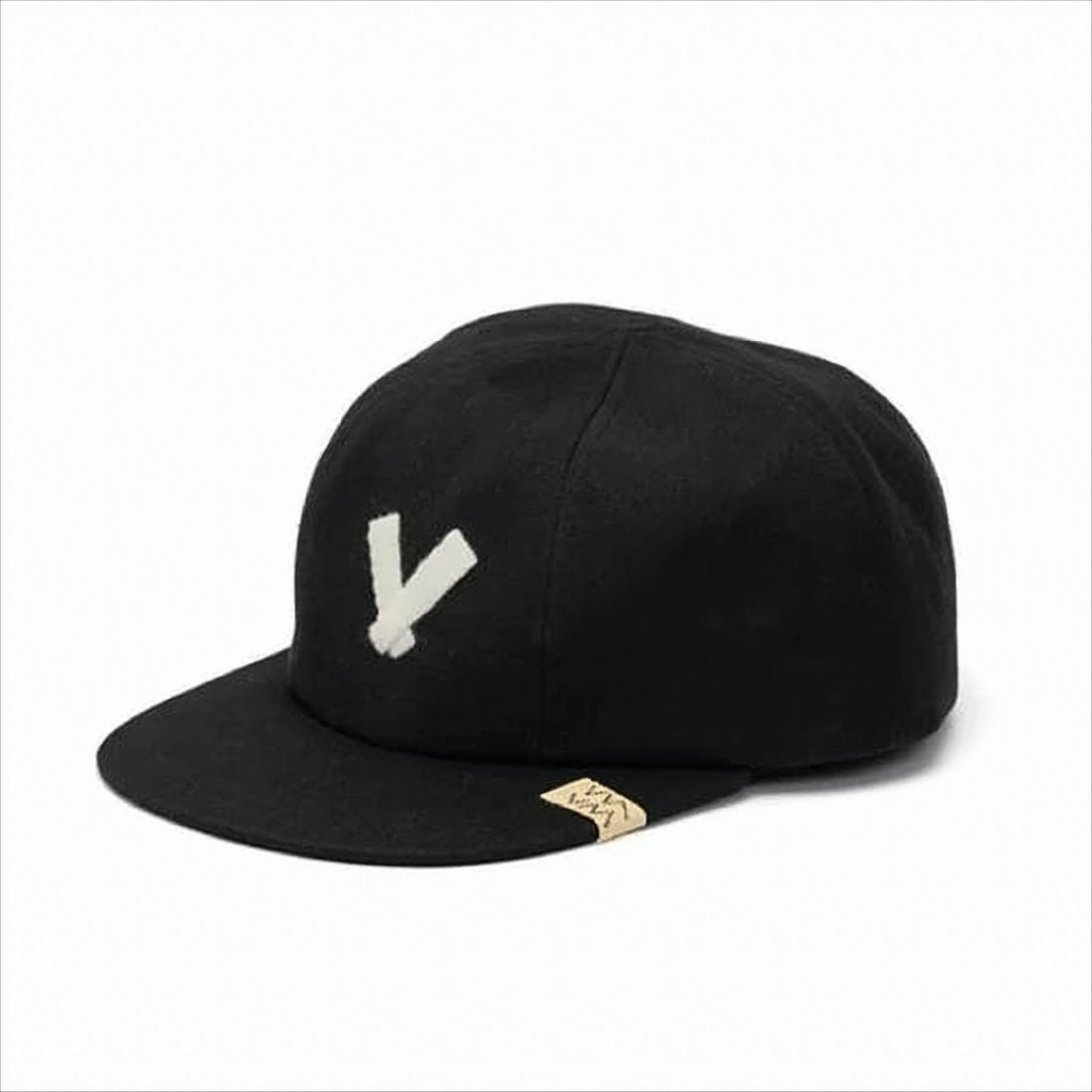 Structured Black Cap with Distinctive Emblem
