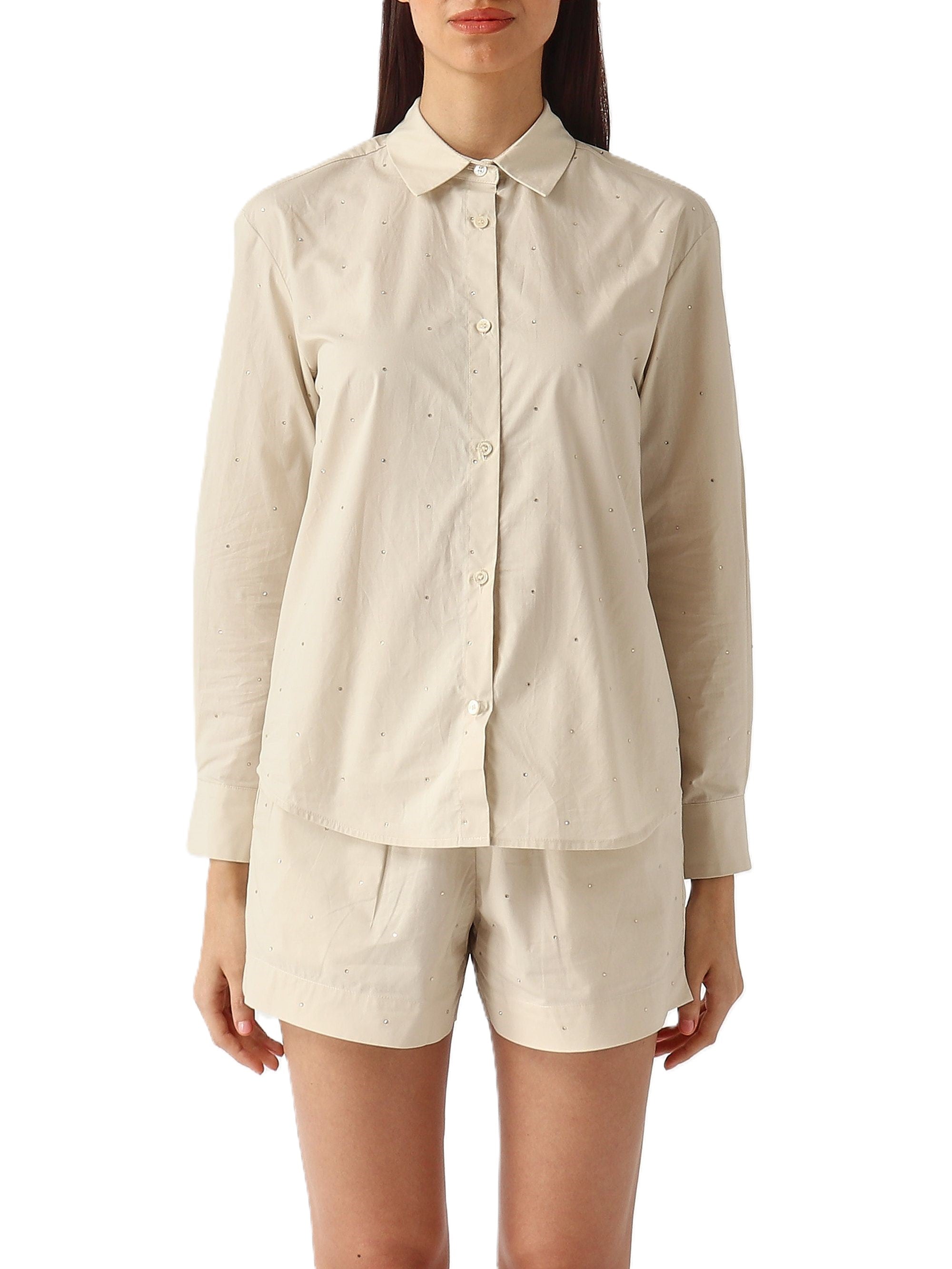 Button-Up Shirt and Matching Shorts Set