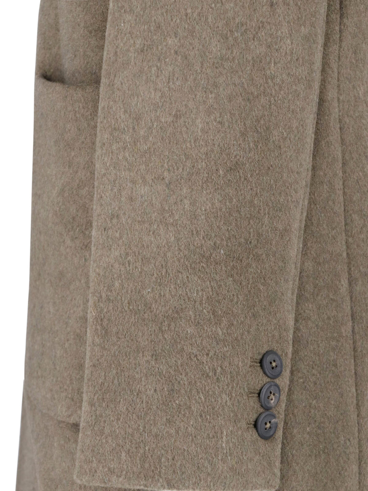 Brown Tailored Notched Lapel Trench