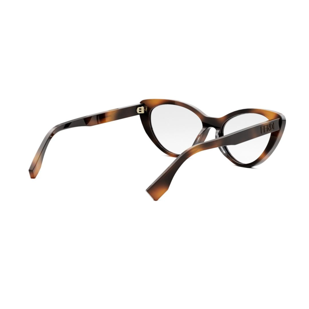 Fe50075i Cat-Eye Tortoiseshell Acetate Eyeglasses