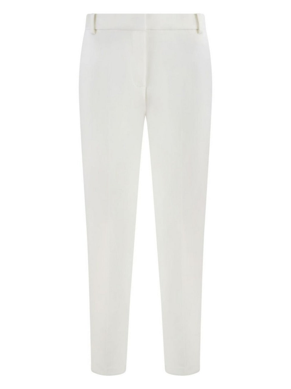 Tailored White Trousers With Side Pockets