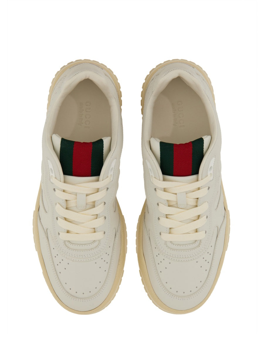 Leather Sneaker Featuring Sleek Design