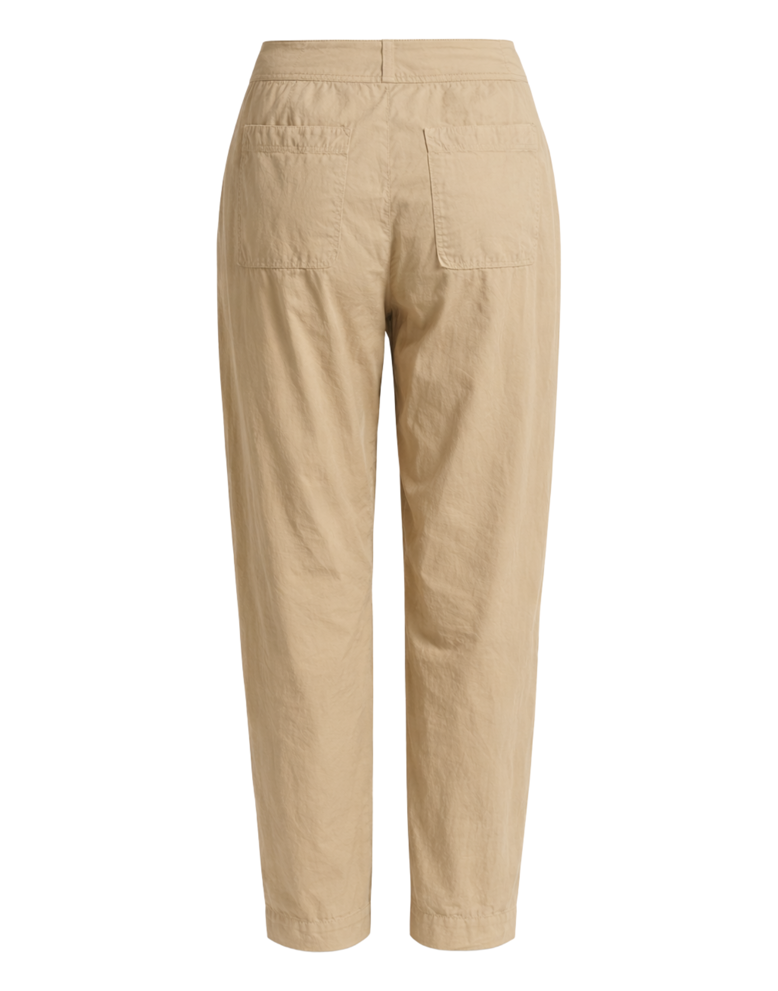 Women’s Baggy Pants In Cotton Poplin Nut