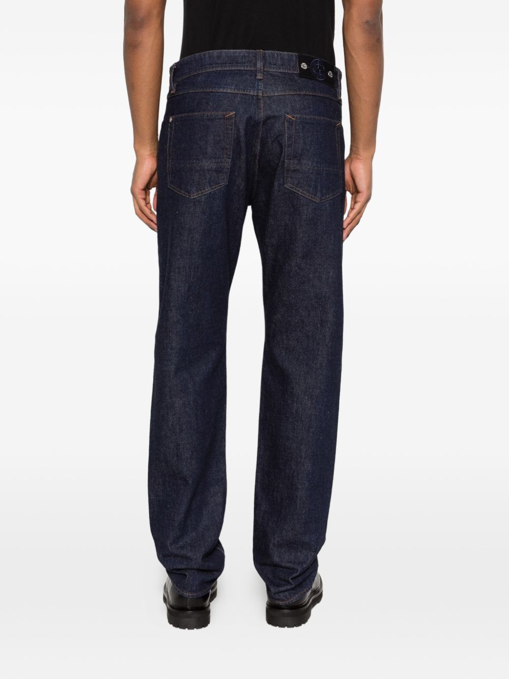 Straight-Leg Indigo Denim Trousers