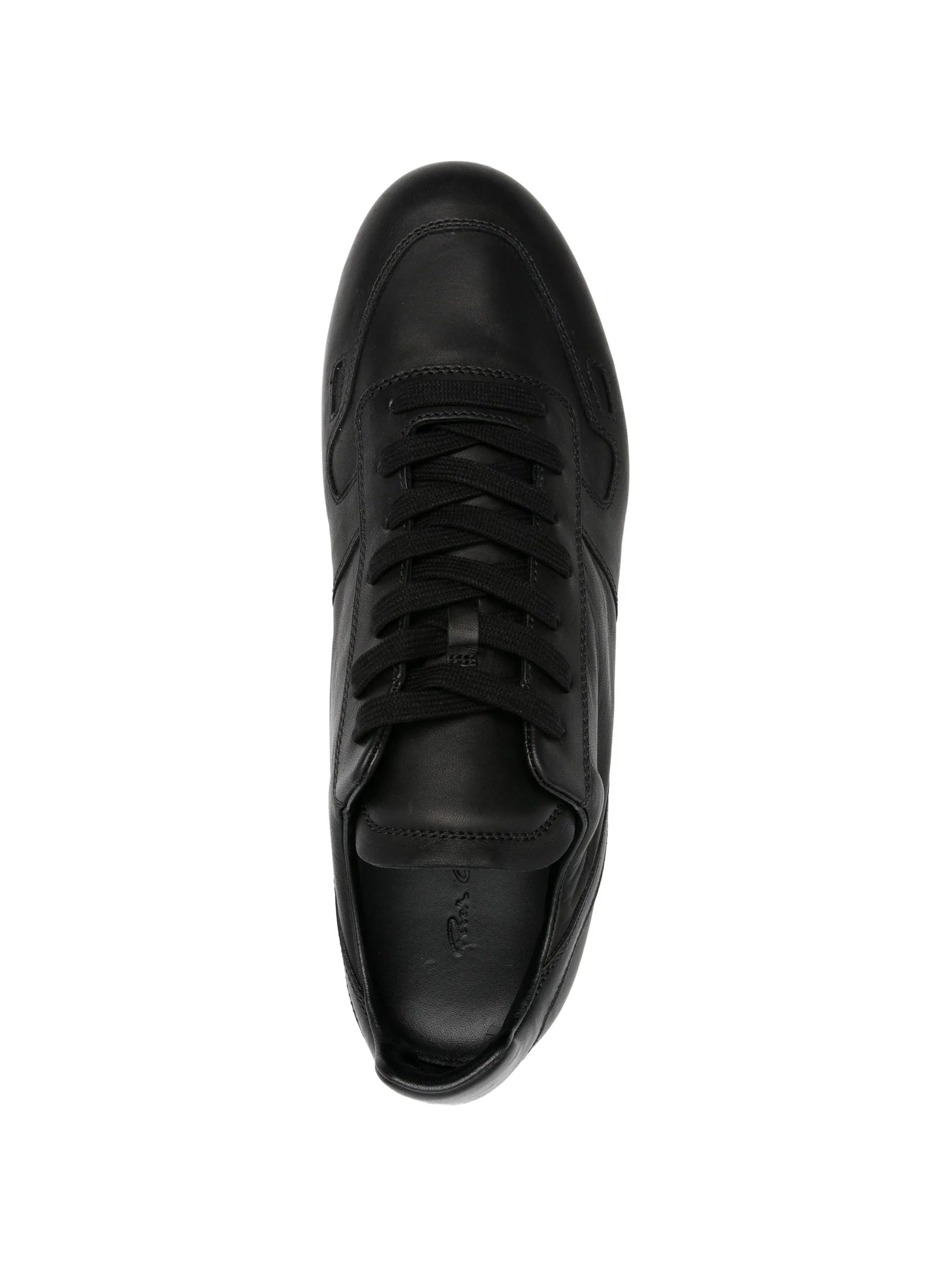 Minimal Sleek Low-Profile Leather Sneakers