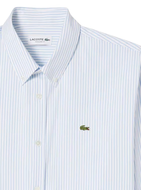 Pinstriped Casual Shirt with Mother-of-Pearl Buttons