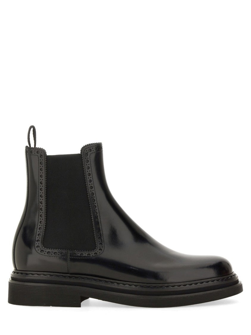 Brushed Leather Boot