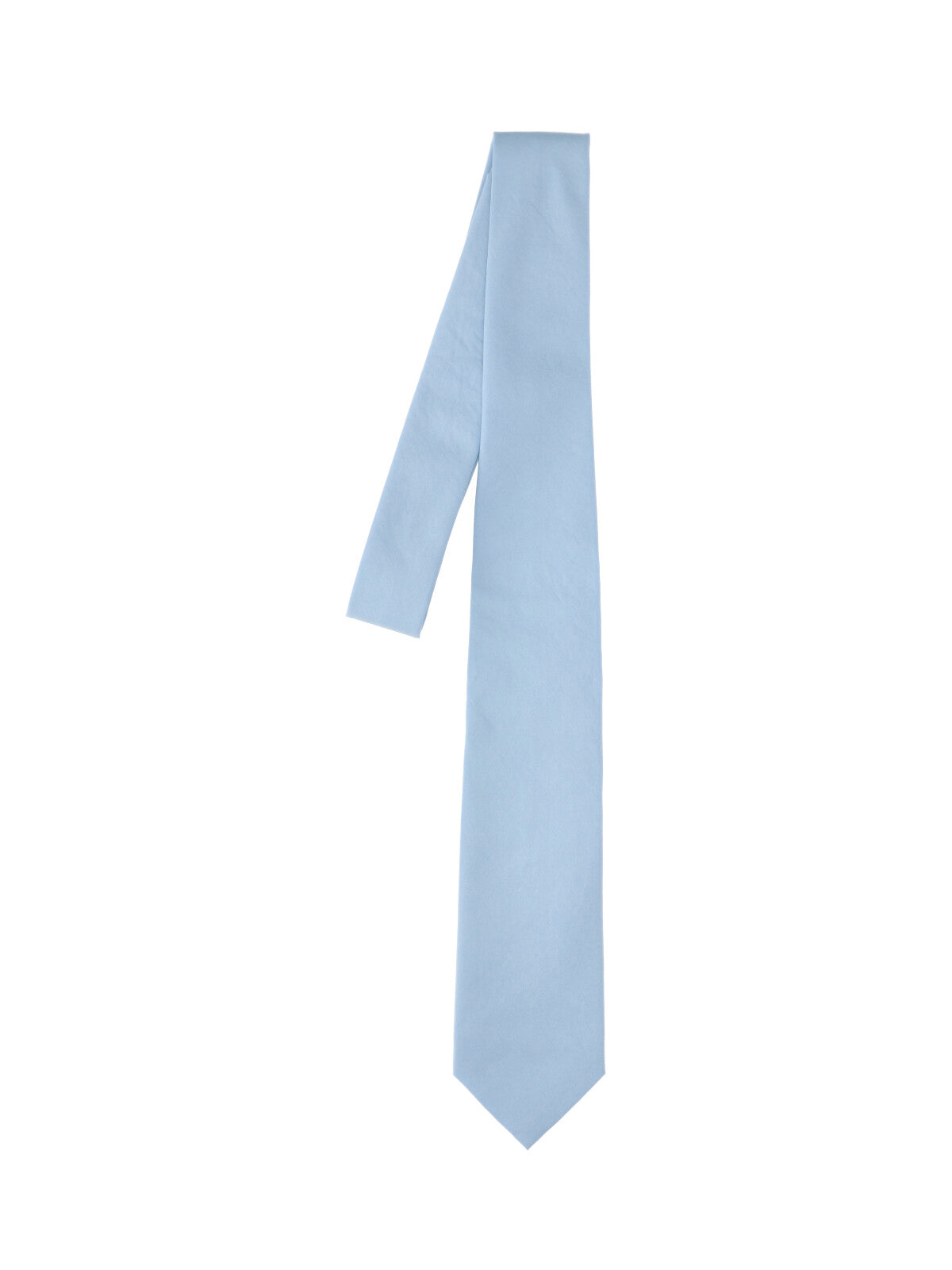 Adjustable Light Blue Cotton Tie with Classic Design