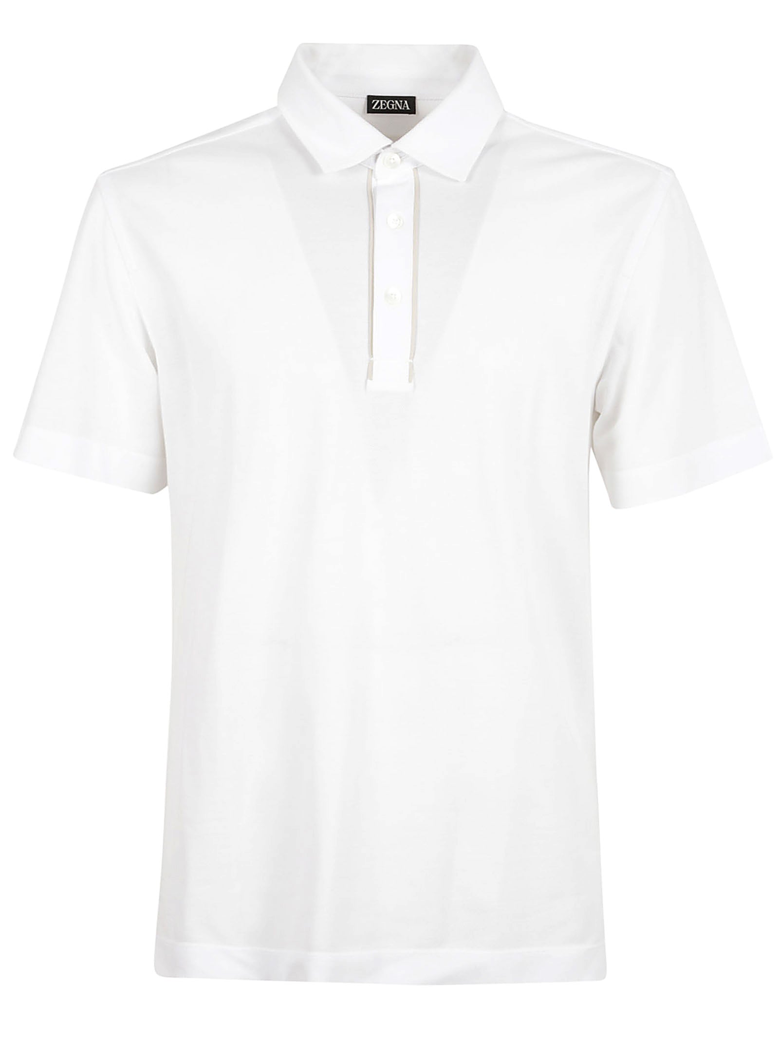 Classic Short-Sleeve Polo Shirt With Textured Weave