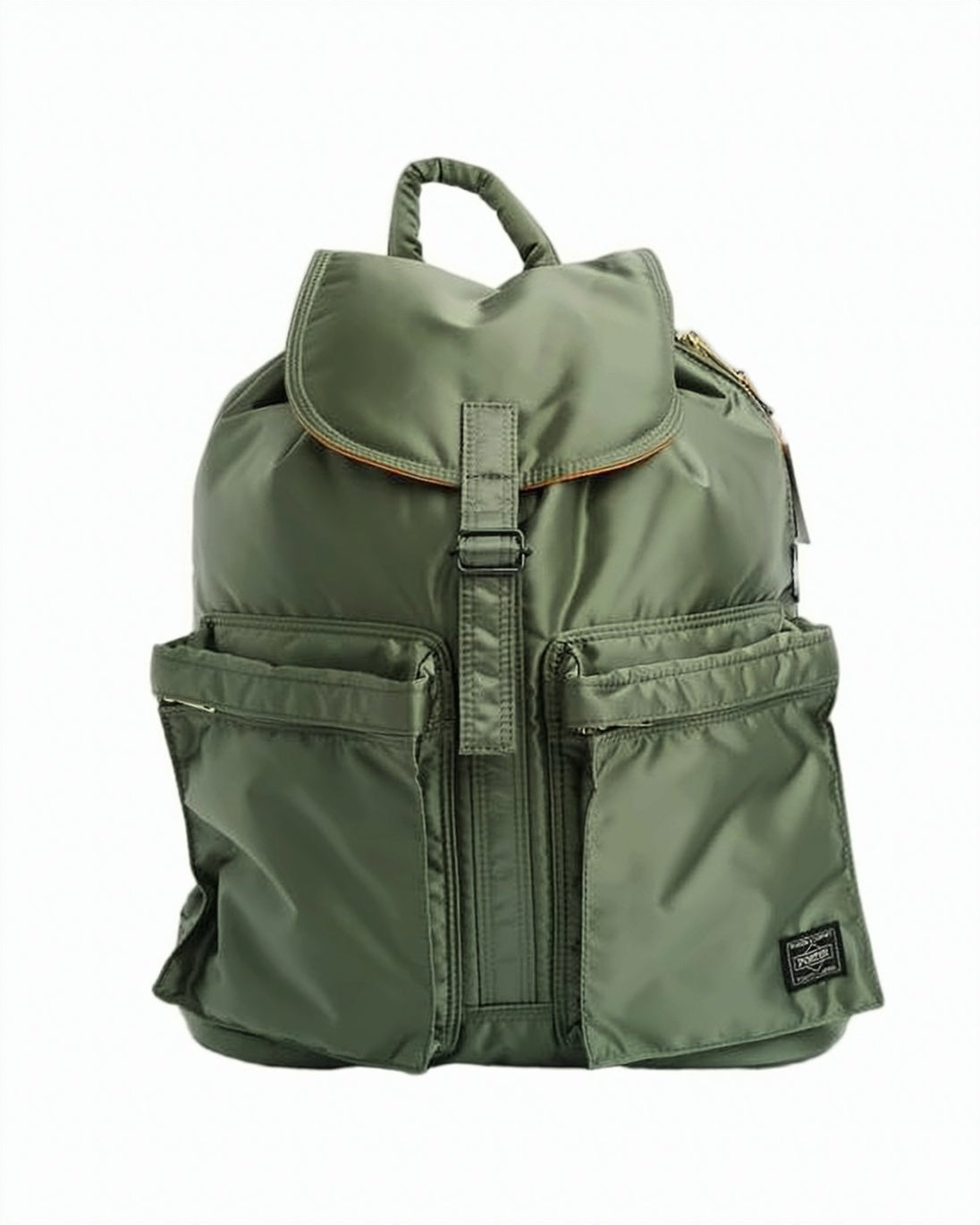Structured Nylon Backpack with Flap Top