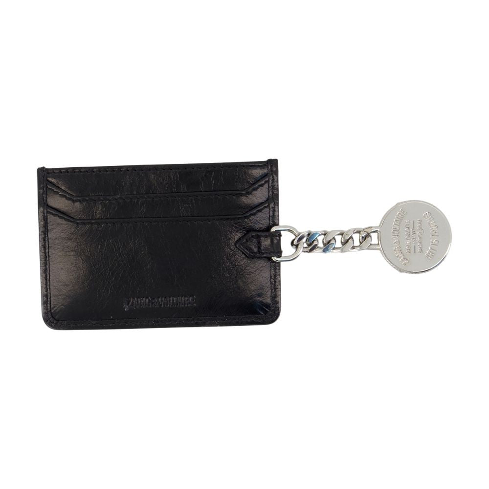 Sunny Pass Card Holder - Leather - Black
