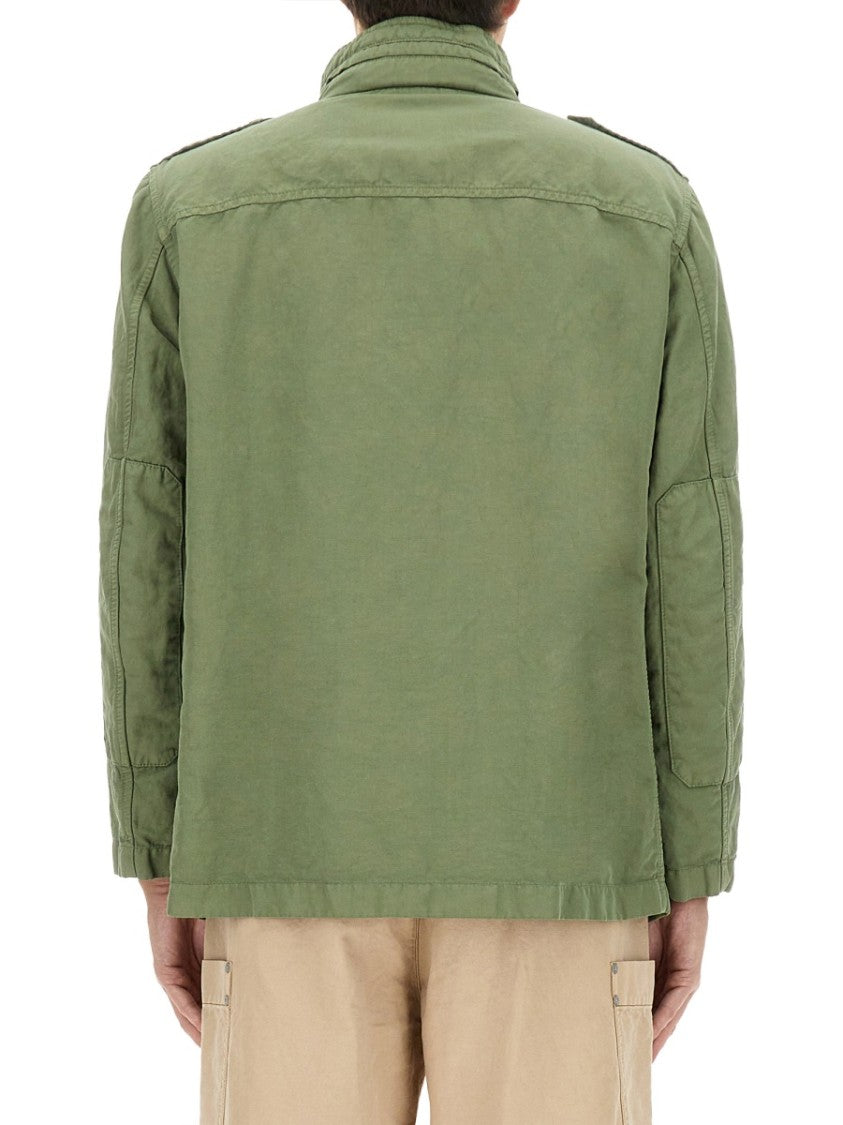 Utility-Inspired Green Jacket