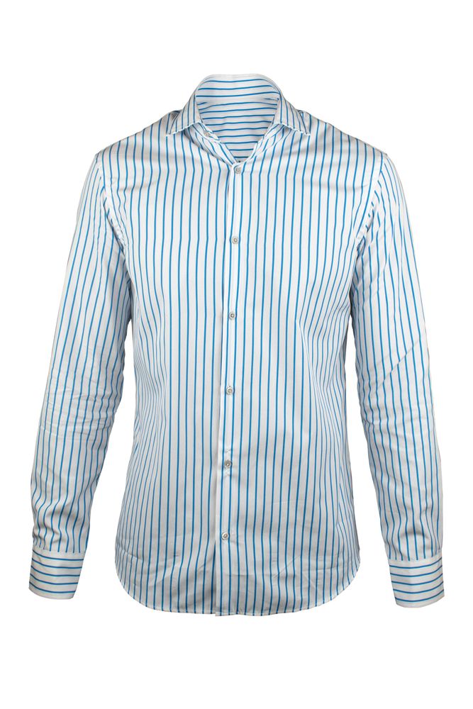 White Striped Slim Fit Shirt