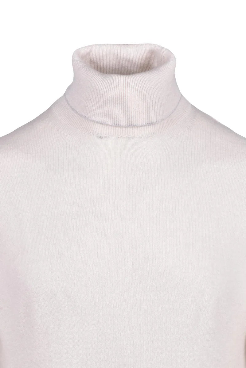 Cashmere Turtleneck Sweater - White