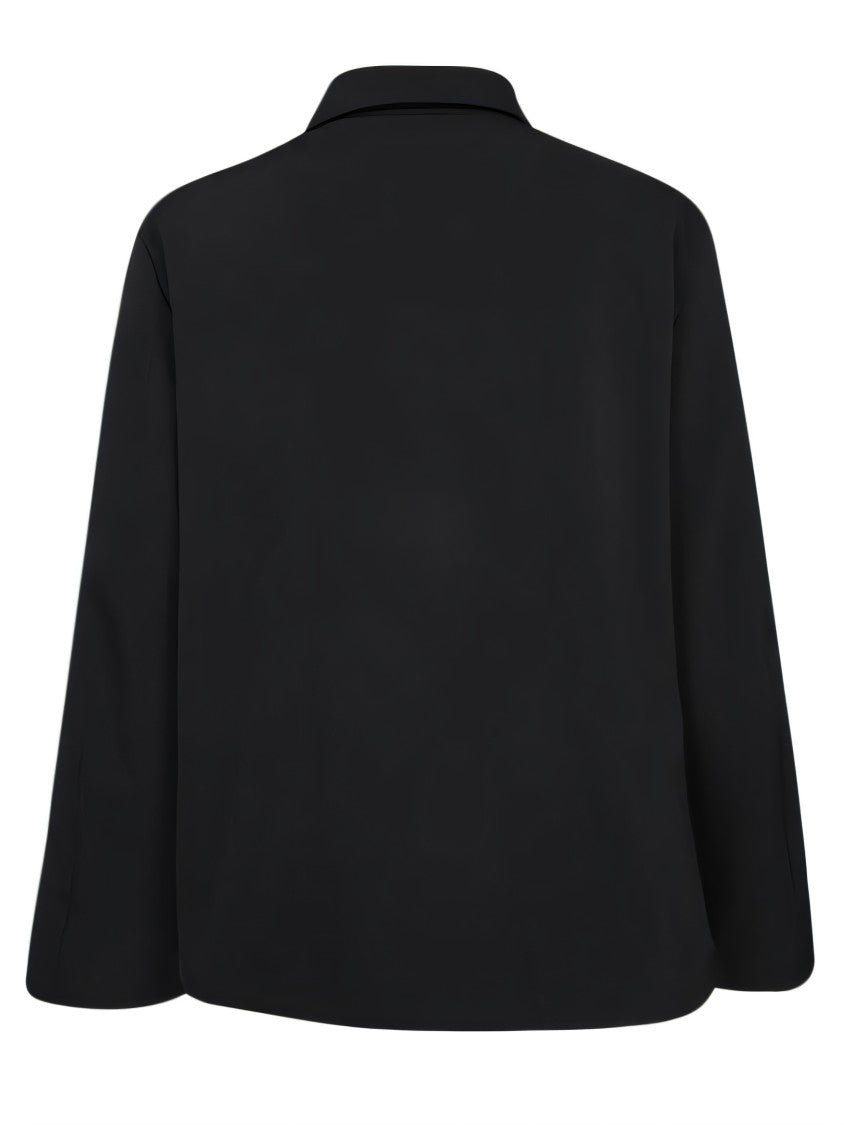 Black Jacket With Front Zip Closure