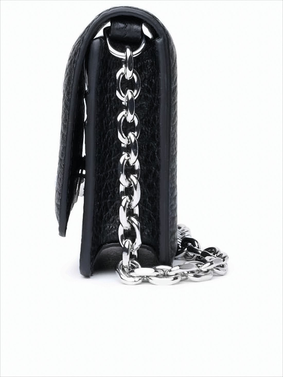 Textured Calf Leather Crossbody Bag